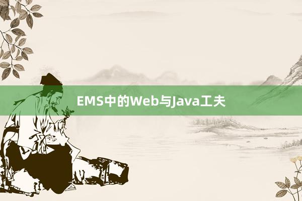 EMS中的Web与Java工夫